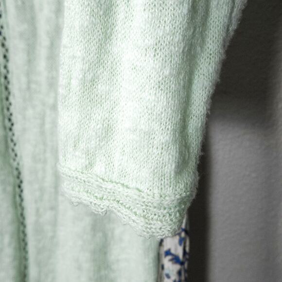 Lucky Brand Mixed Knit Sweater Mint Green Size L Y2K Colorful - Picture 7 of 11